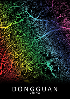 Dongguan China City Map