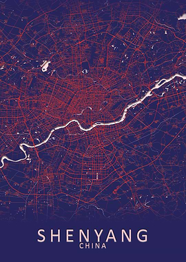 Shenyang China City Map