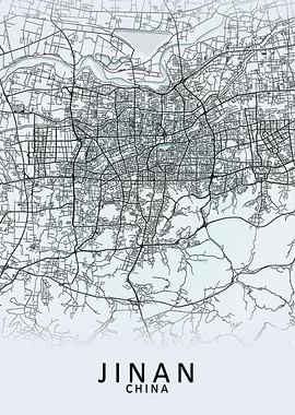 Jinan China City Map