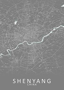 Shenyang China City Map