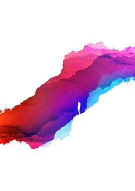 Watercolor Fearless Girl