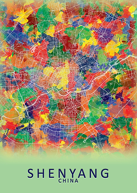 Shenyang China City Map