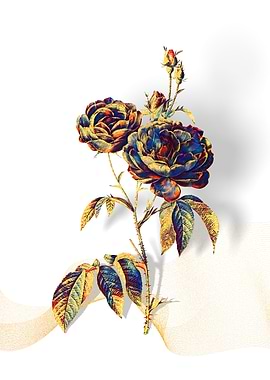 Prismatic Purple Roses