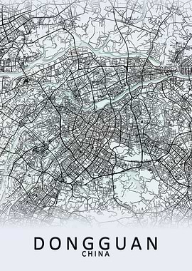 Dongguan China City Map