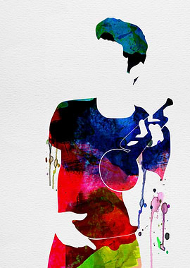 Chet Baker Watercolor