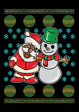 Santa Claus and Snowmen