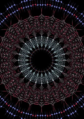 Mandala art in dark