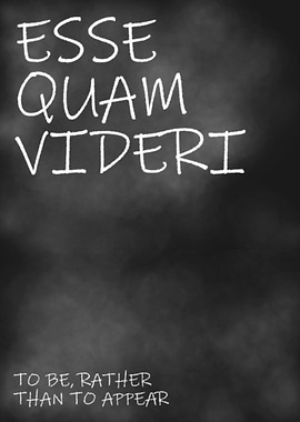 To Be Rather Than Appear