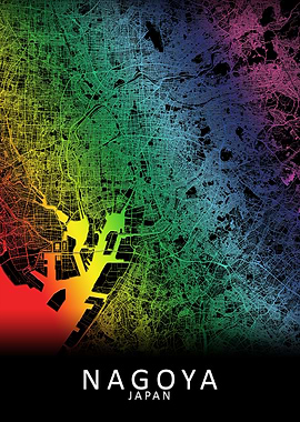 Nagoya Japan City Map