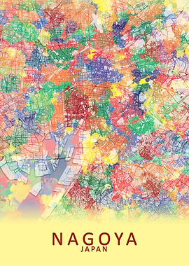Nagoya Japan City Map