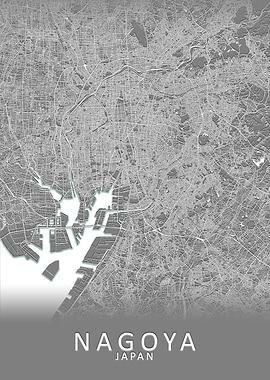 Nagoya Japan City Map