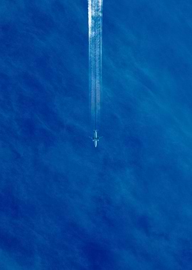 Airplane on sky