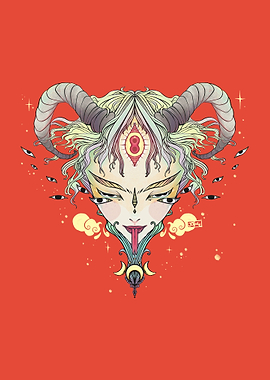 Witch Demon Girl With Eye