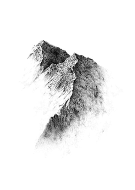 mountain in the mist