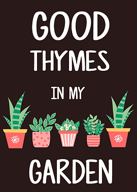 Good thymes pun displate