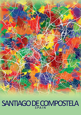 Santiago de Compostela Map