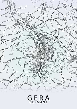 Gera Germany City Map