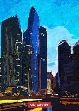 Singapore City Skyline