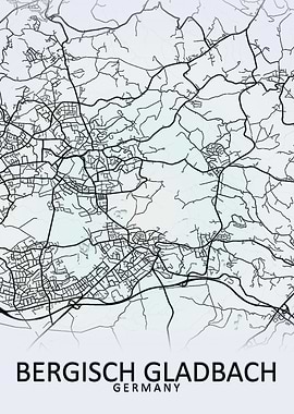 Bergisch Gladbach City Map