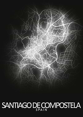 Santiago de Compostela Map