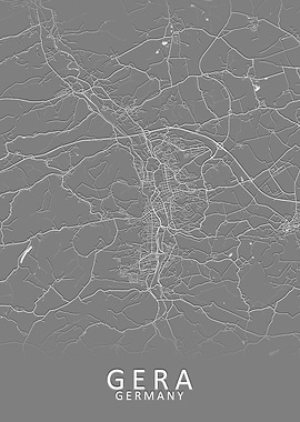 Gera Germany City Map