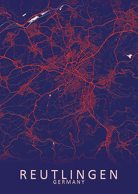Reutlingen Germany Map