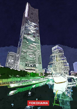Yokohama City Skyline