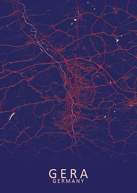 Gera Germany City Map