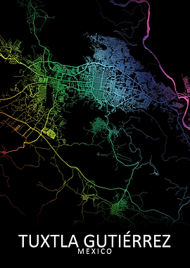 Tuxtla Gutierrez City Map