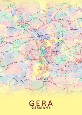 Gera Germany City Map