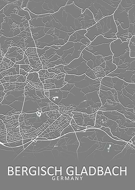Bergisch Gladbach City Map