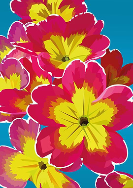 Yellow and Pink flowers