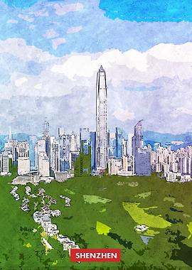 Shenzhen City Skyline