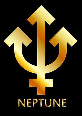Neptune zodiac symbol