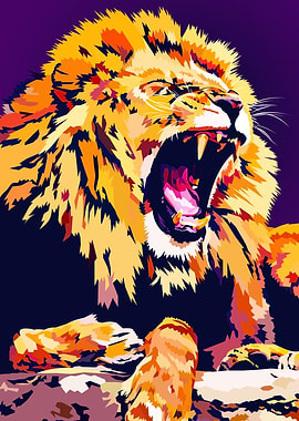 Roaring lion