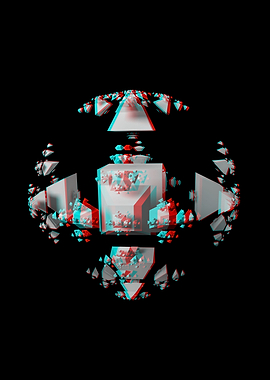 Fractal Anaglyph 24