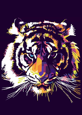 tiger on wpap style