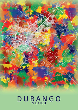 Durango Mexico City Map