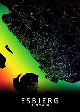 Esbjerg Denmark City Map