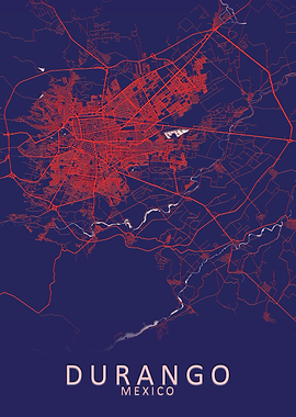 Durango Mexico City Map