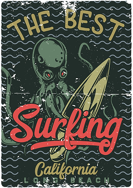 Surfing Octopus 02