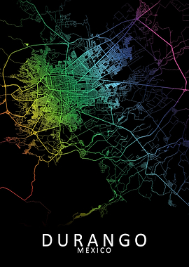 Durango Mexico City Map