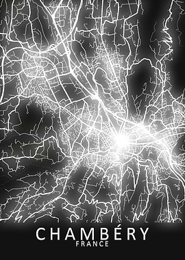 Chambery France City Map