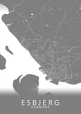 Esbjerg Denmark City Map