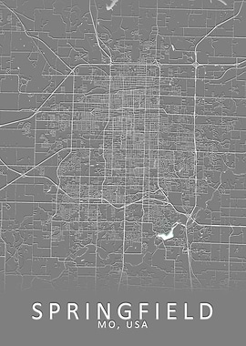 Springfield USA City Map