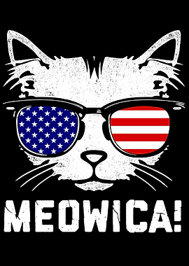 Meowica 4th of July Cat