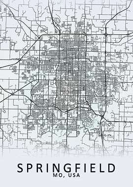 Springfield USA City Map