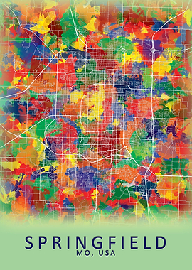 Springfield USA City Map