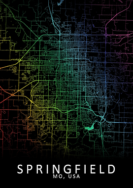 Springfield USA City Map