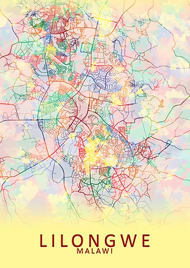Lilongwe Malawi City Map